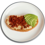 MOLLETES CON CHORIZO