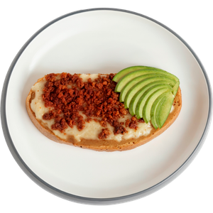 MOLLETES CON CHORIZO